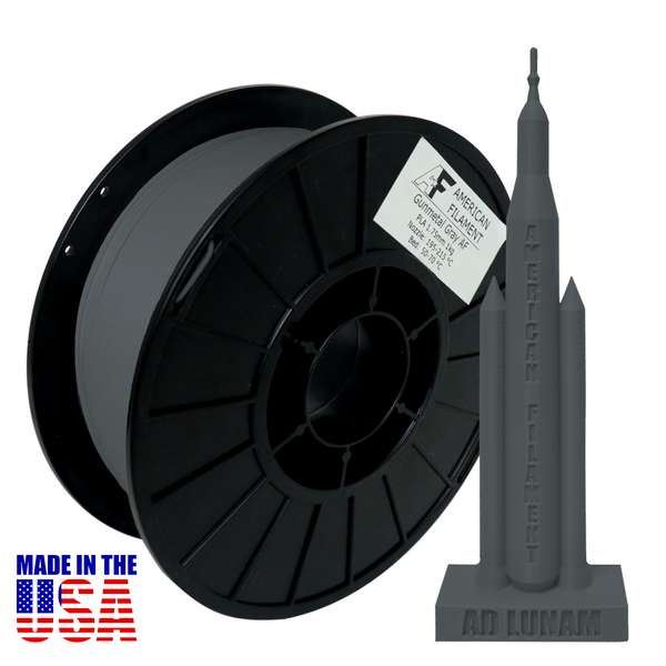 Gunmetal Gray AF 1.75mm PLA+ Filament Made in the USA!